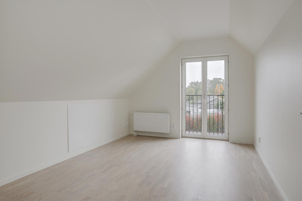 Sovrum med fransk balkong