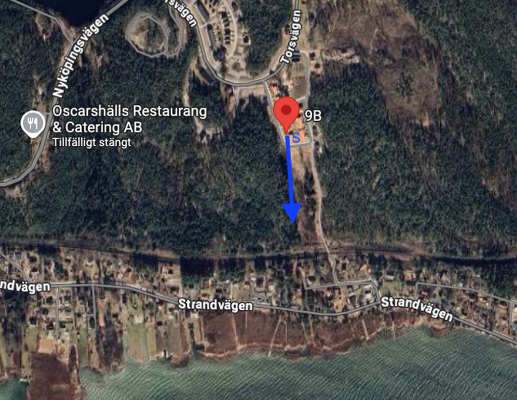 Rakt söderläge på husets gaveln. Perfekt för odlingar