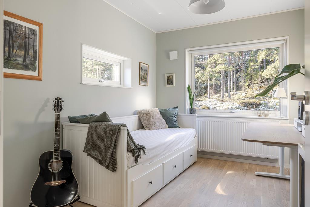 Tredje sovrummet på övre plan. 