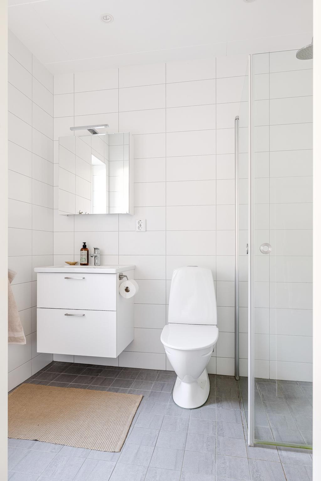 Duschrum på entréplan. 