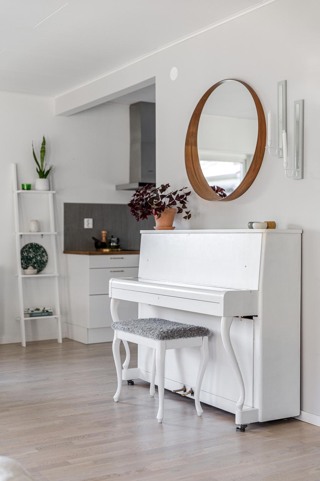 Detalj från vardagsrummet. 