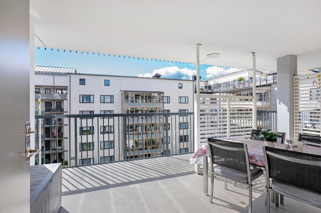 Uteplats på loftgång