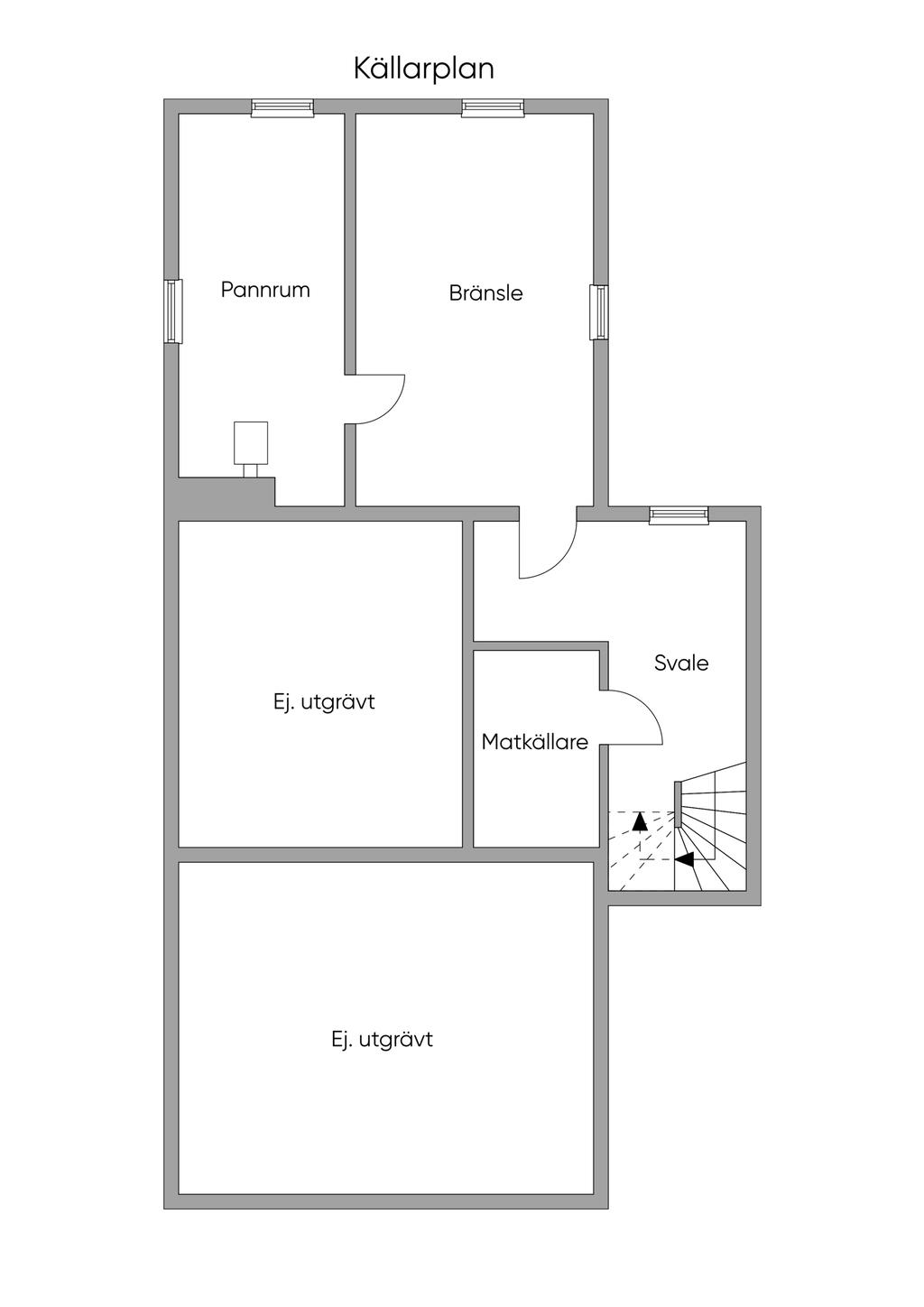 Planskiss källare