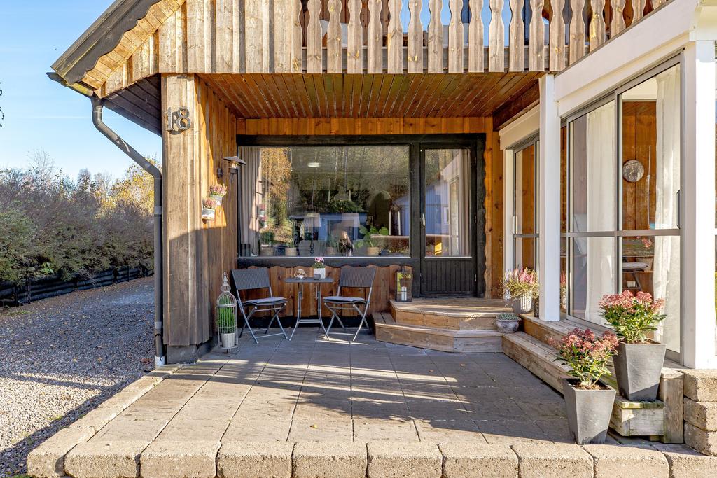 Lite blåsiga dagar är detta perfekta platsen att ändå kunna sitta ute.