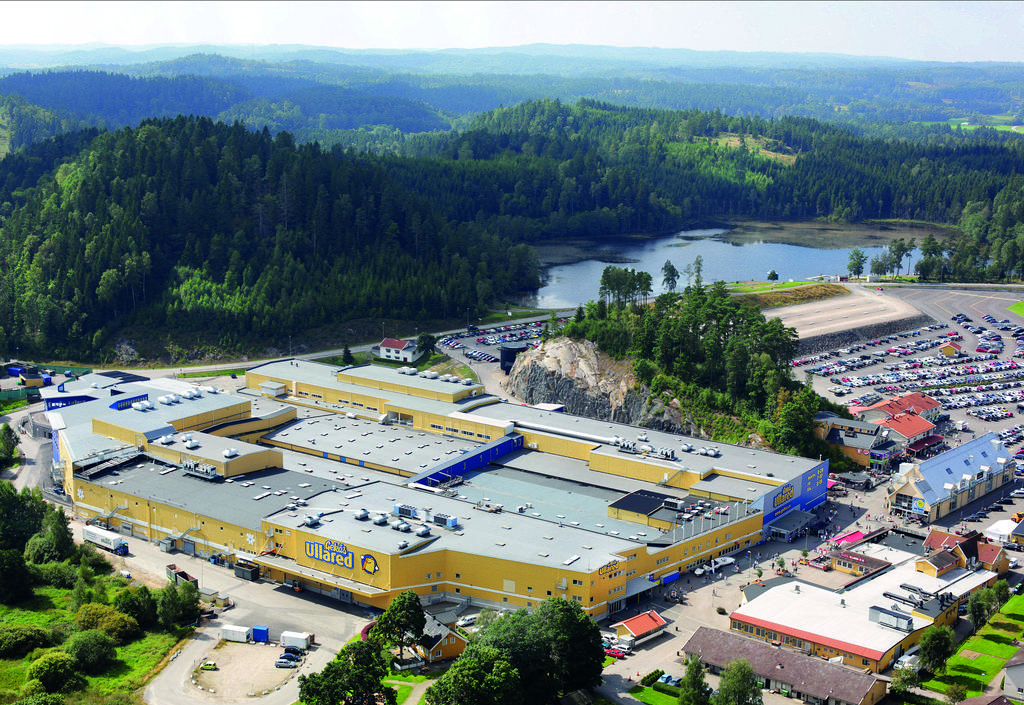 Flygbild över Gekåsområdet.