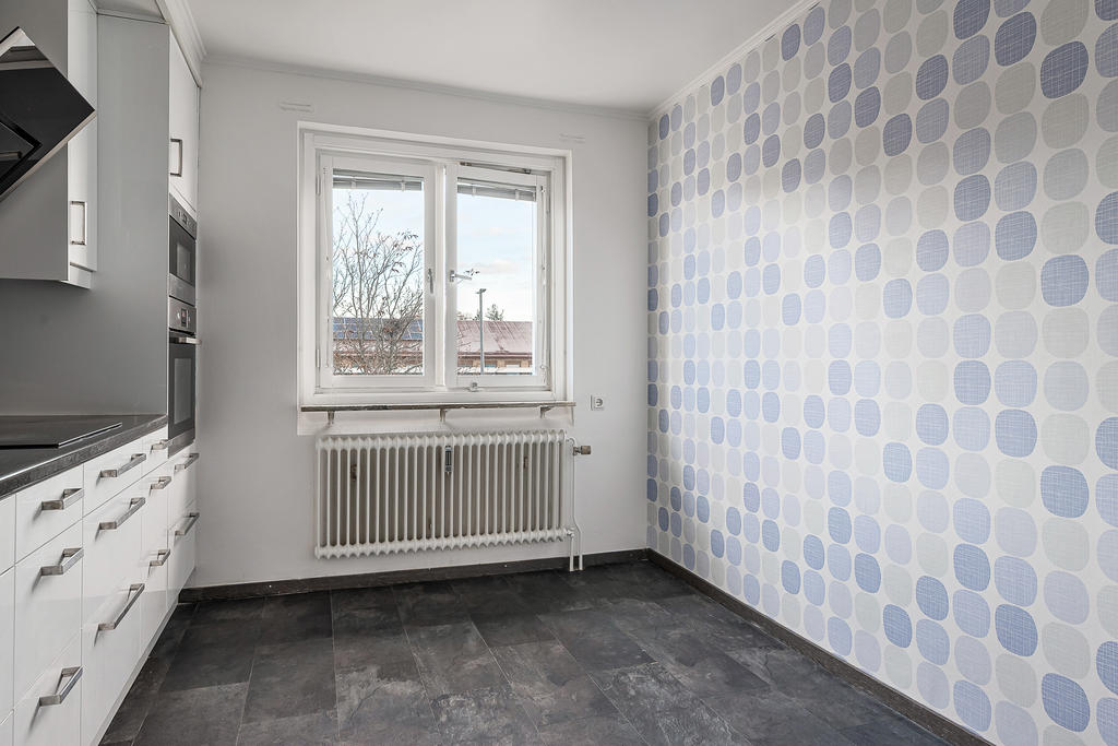 Utrymme för matplats i köket