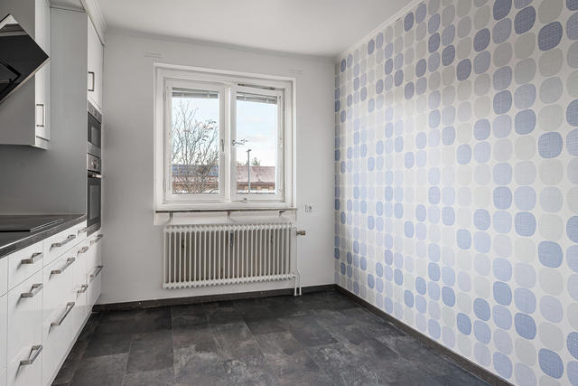 Utrymme för matplats i köket