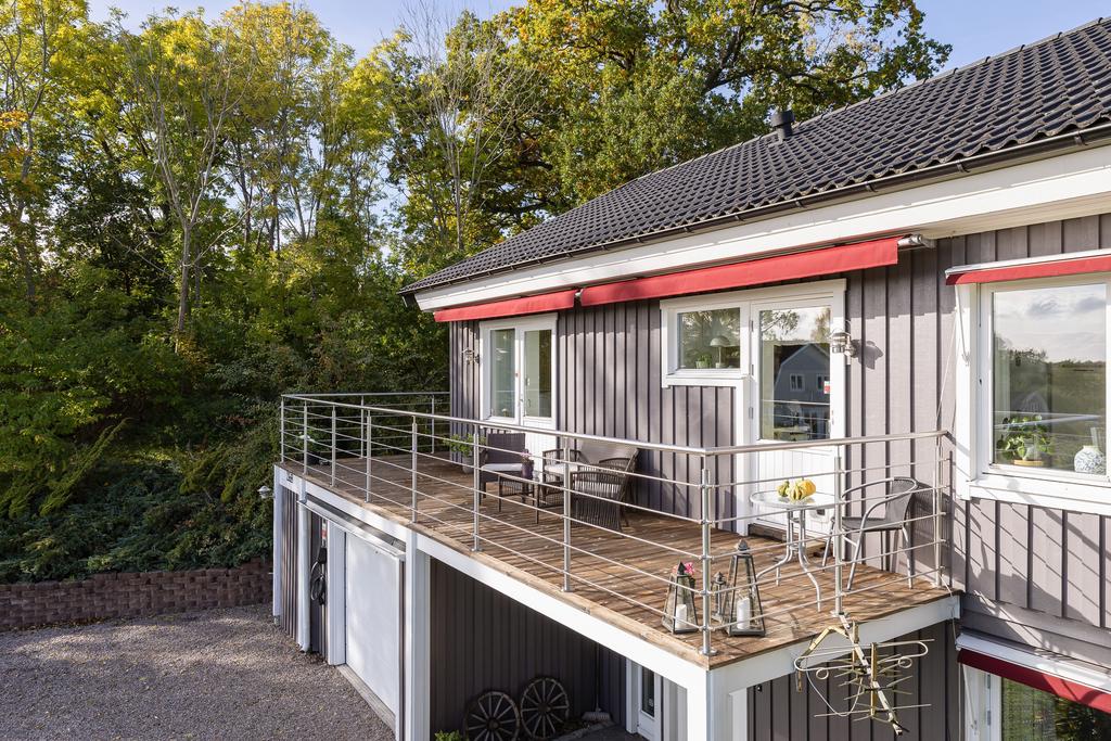 Trevlig balkong i sydläge.