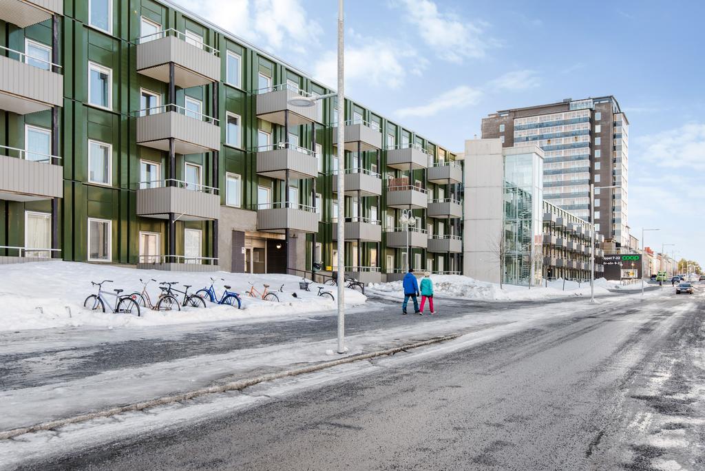 Balkong högst upp i huset