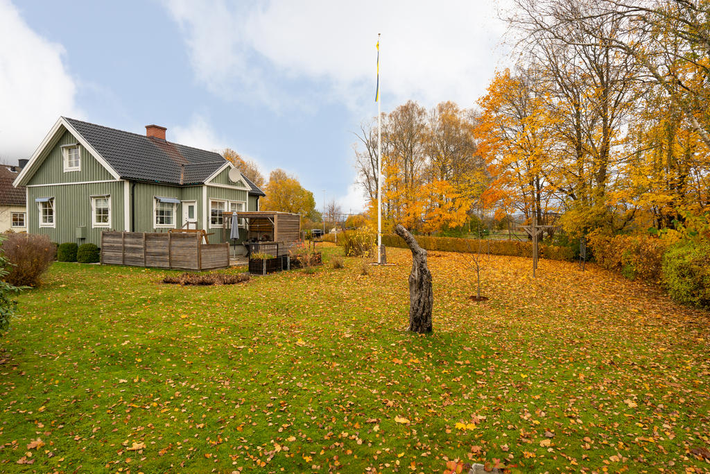 Insynsskyddad trädgård.