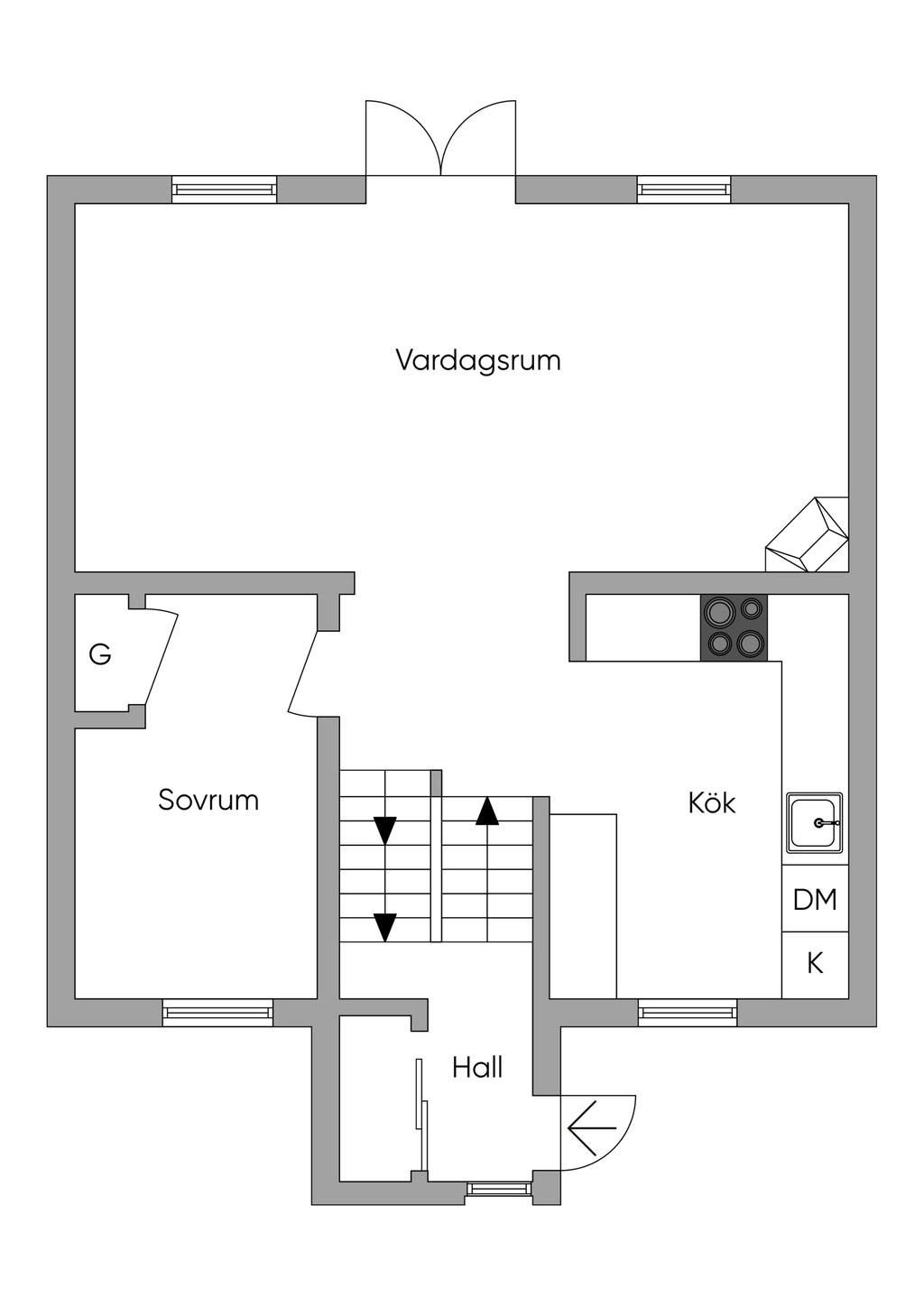 Planlösning Entréplan