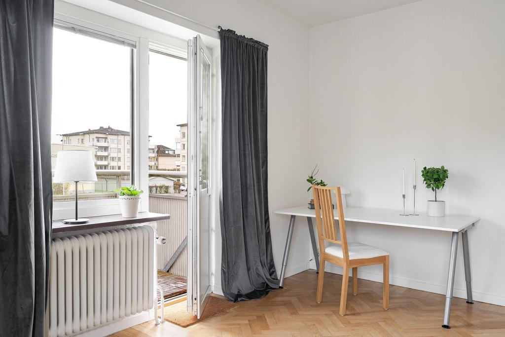 Utgång till balkong