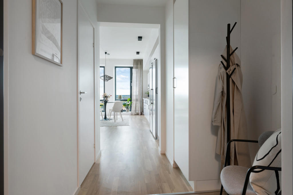 Exempelbild från visningslägenhet i huset, 3:a om 77 kvm.