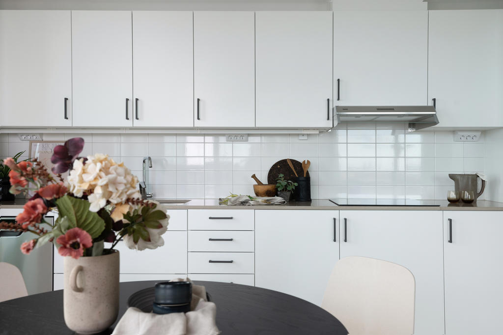 Exempelbild från visningslägenhet i huset, 3:a om 77 kvm.