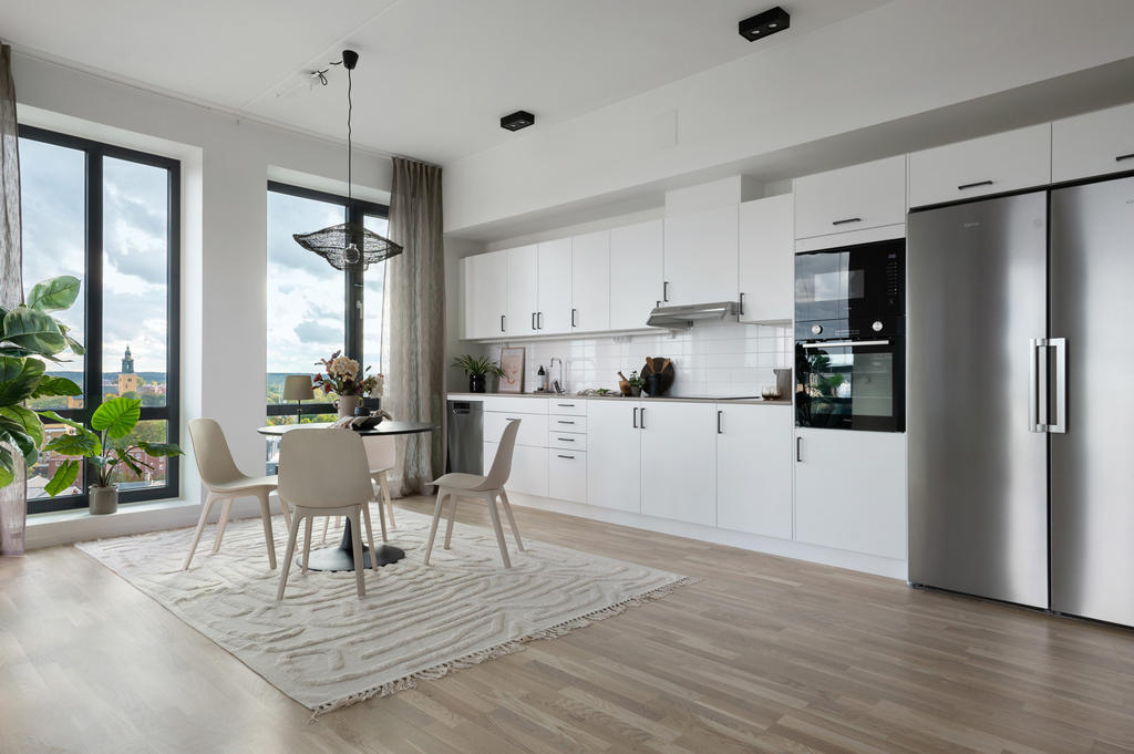 Exempelbild från visningslägenhet i huset, 3:a om 77 kvm.