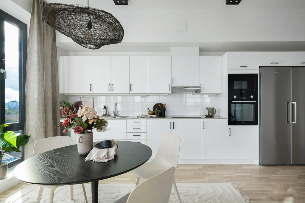 Exempelbild från visningslägenhet i huset, 3:a om 77 kvm.