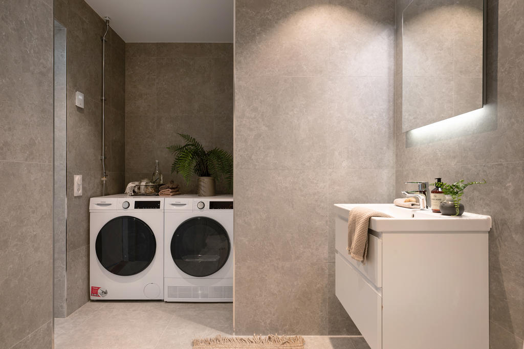 Exempelbild från visningslägenhet i huset, 3:a om 77 kvm.