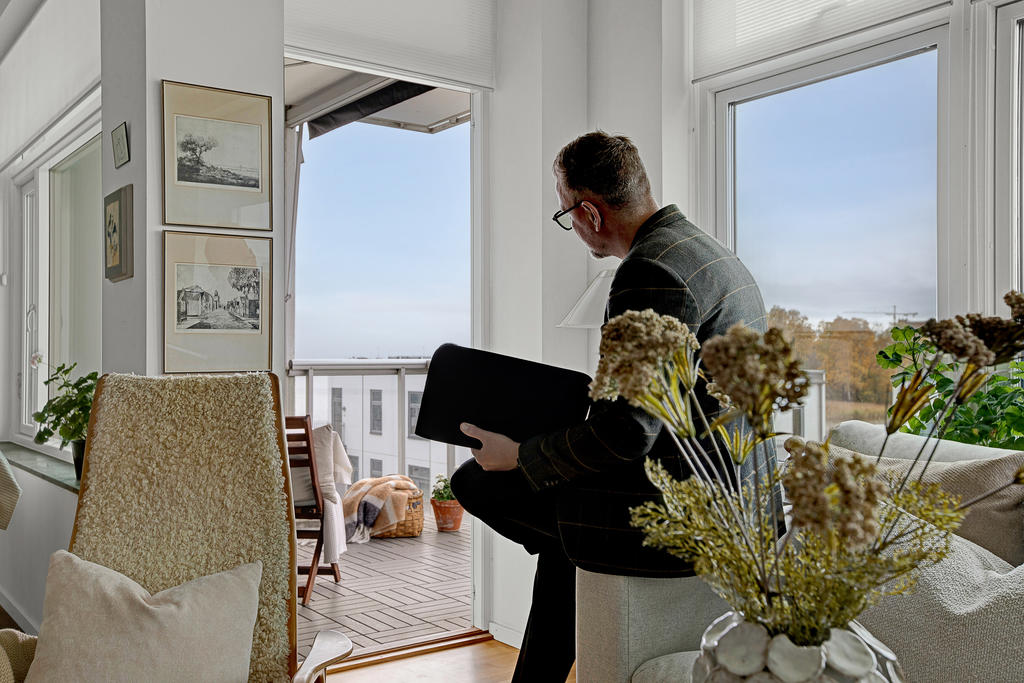 Inbjudande sydvästläge på balkongen