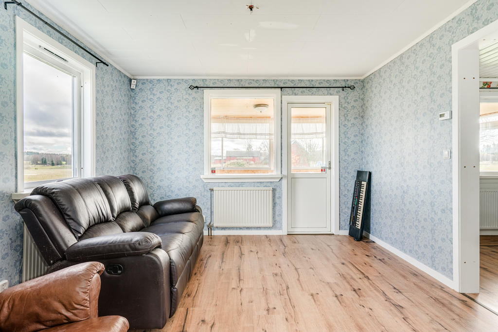 Allrum med utgång till uterum