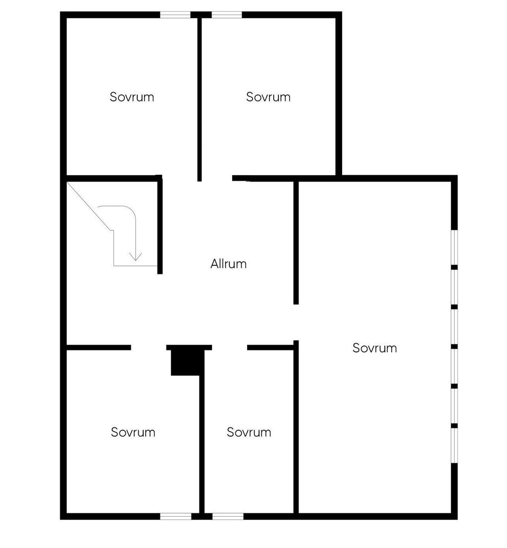 Planlösning övre plan