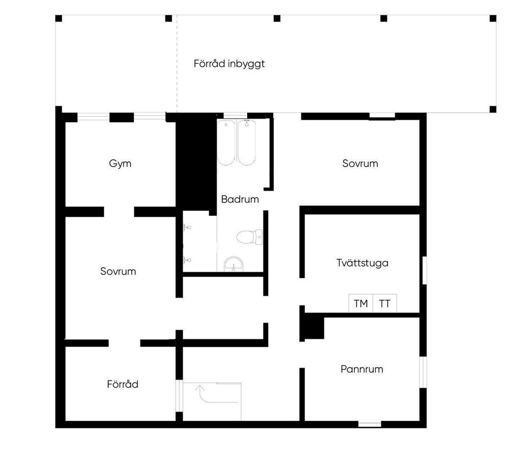 Planlösning källarplan