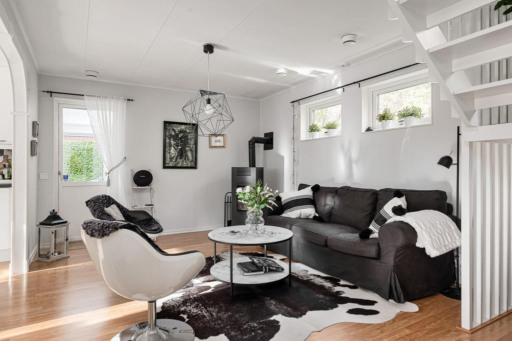 Allrummet med öppning mot kök