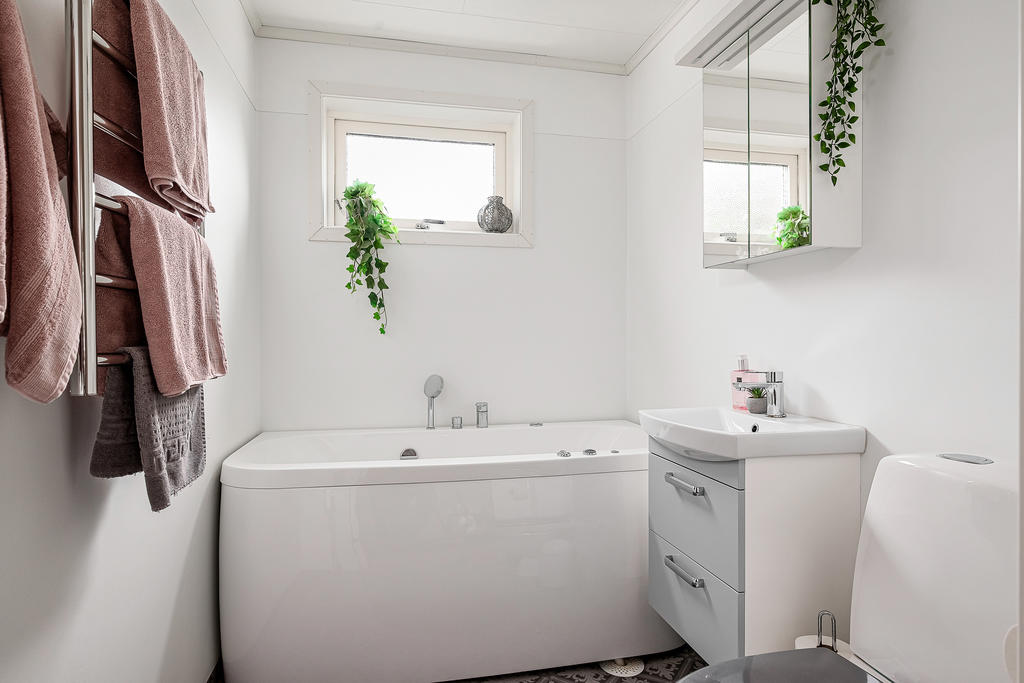 Badrum på övre plan