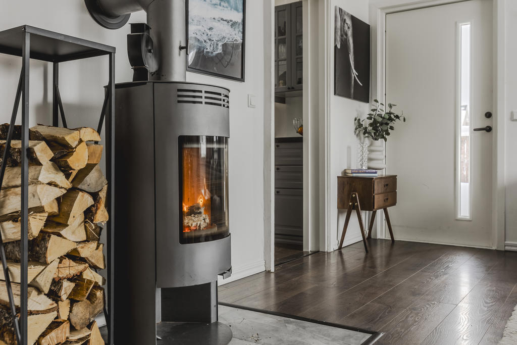 Utgång till altan från vardagsrum