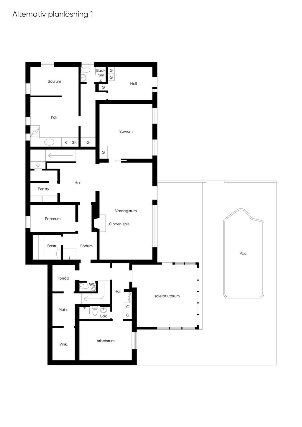 Alternativ planlösning 