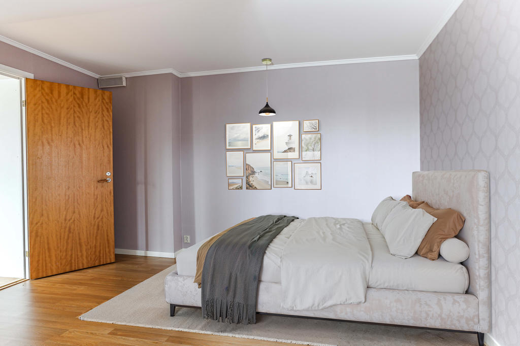 Sovrum  - AI genererad möblering