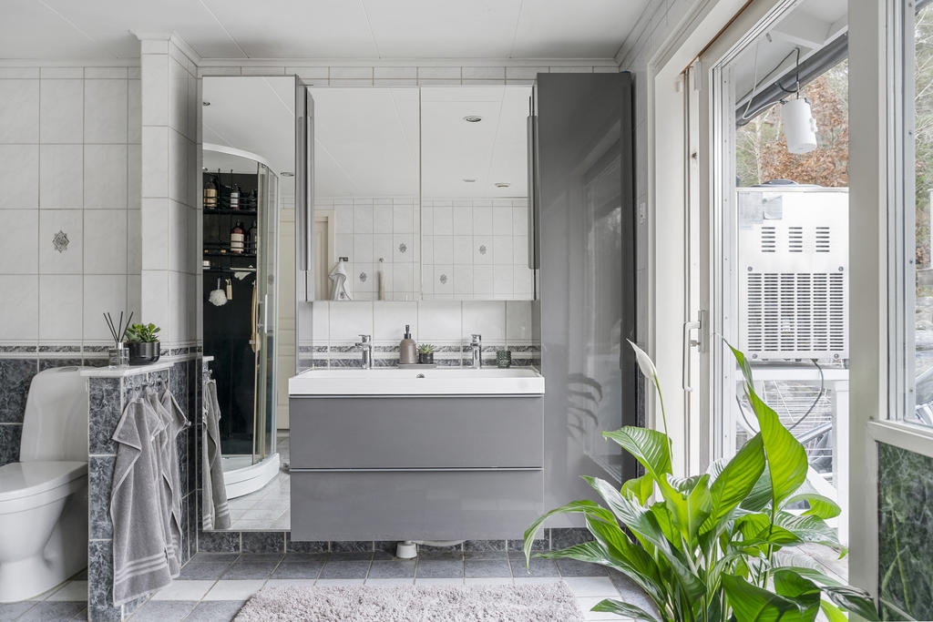 Badrummet är väl tilltaget