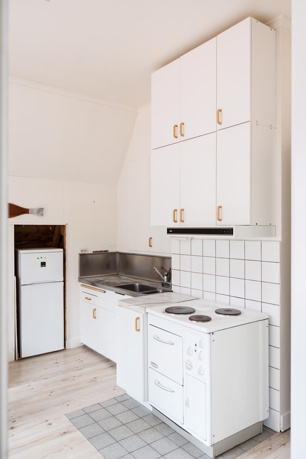 Köksdel, övre plan.