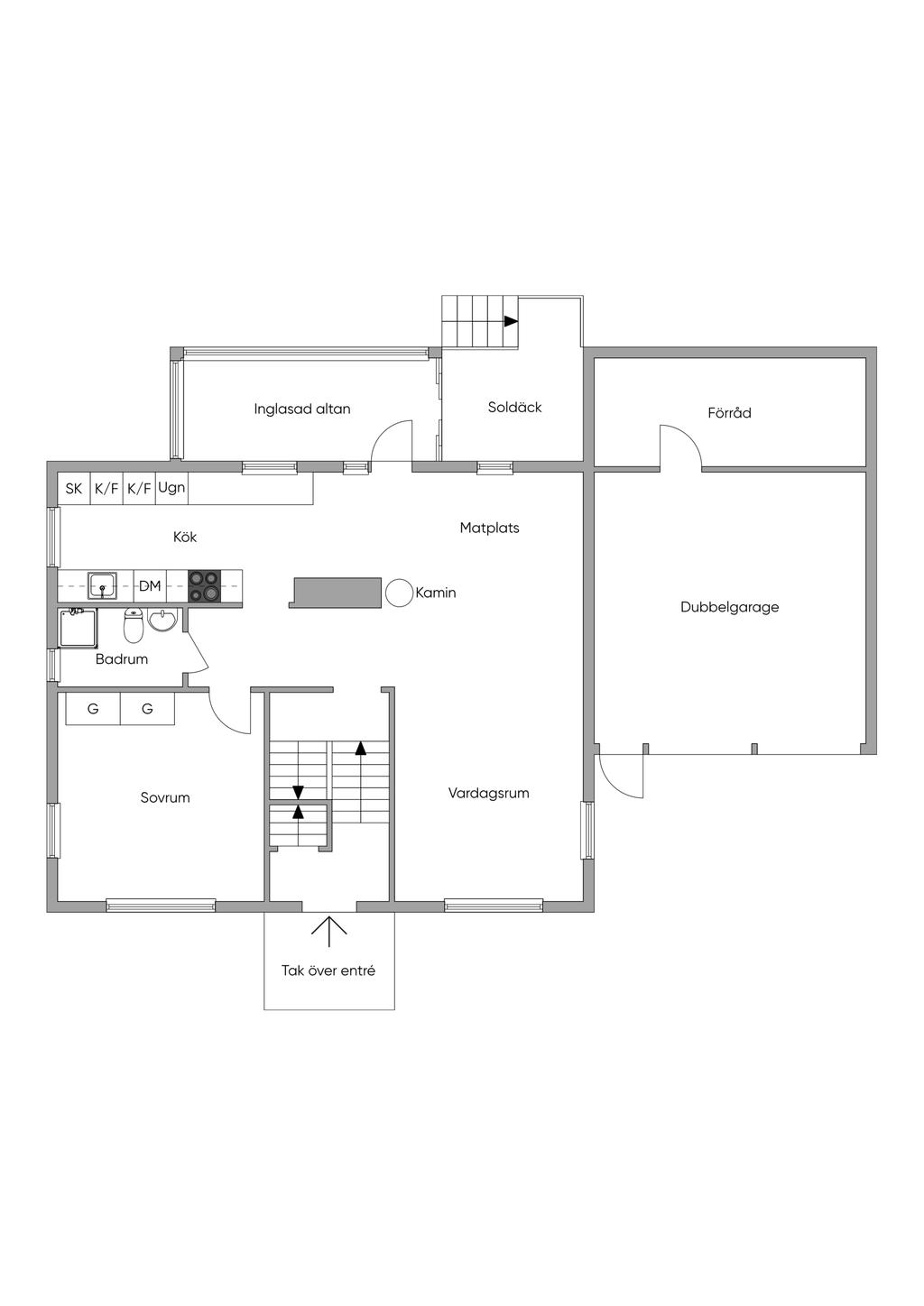 Planritning entréplan