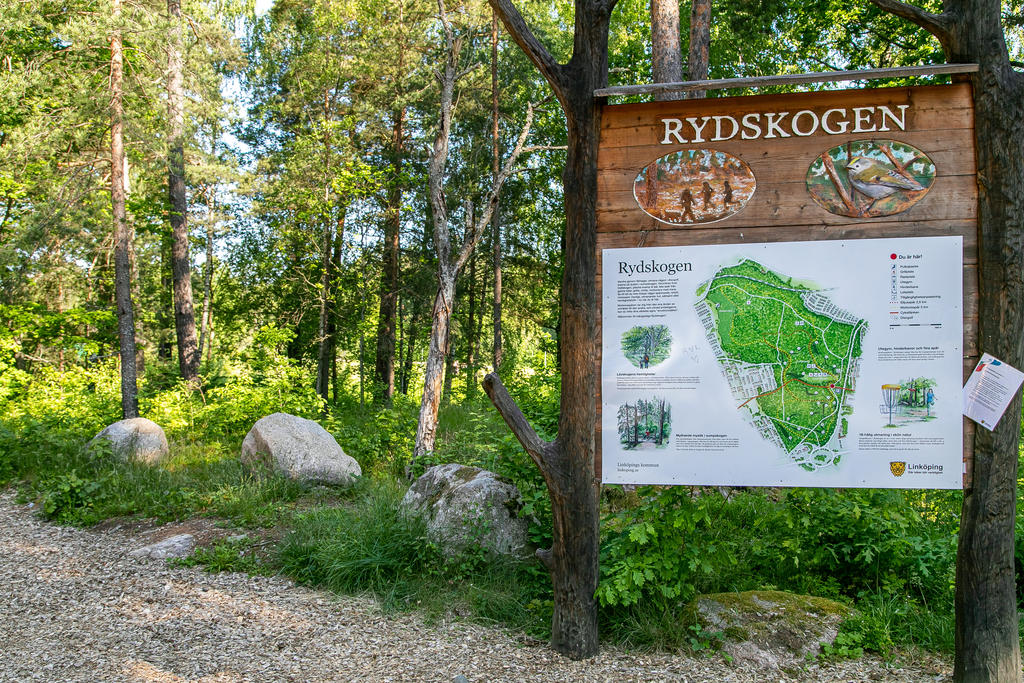 Nära till motionsslingorna i Rydskogen