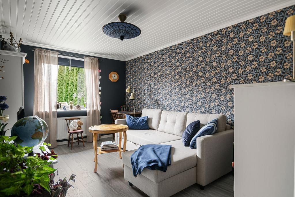 Sovrum 2 används idag som gästrum. 