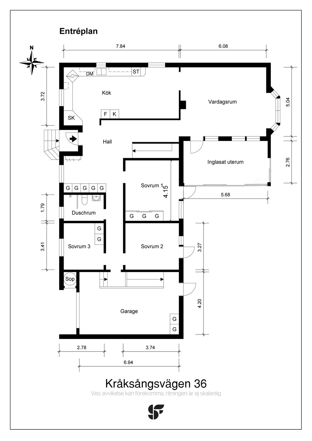 Planritning entréplan