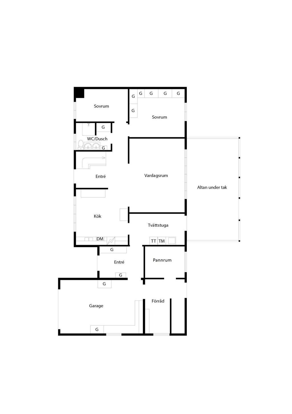 Planritning entréplan