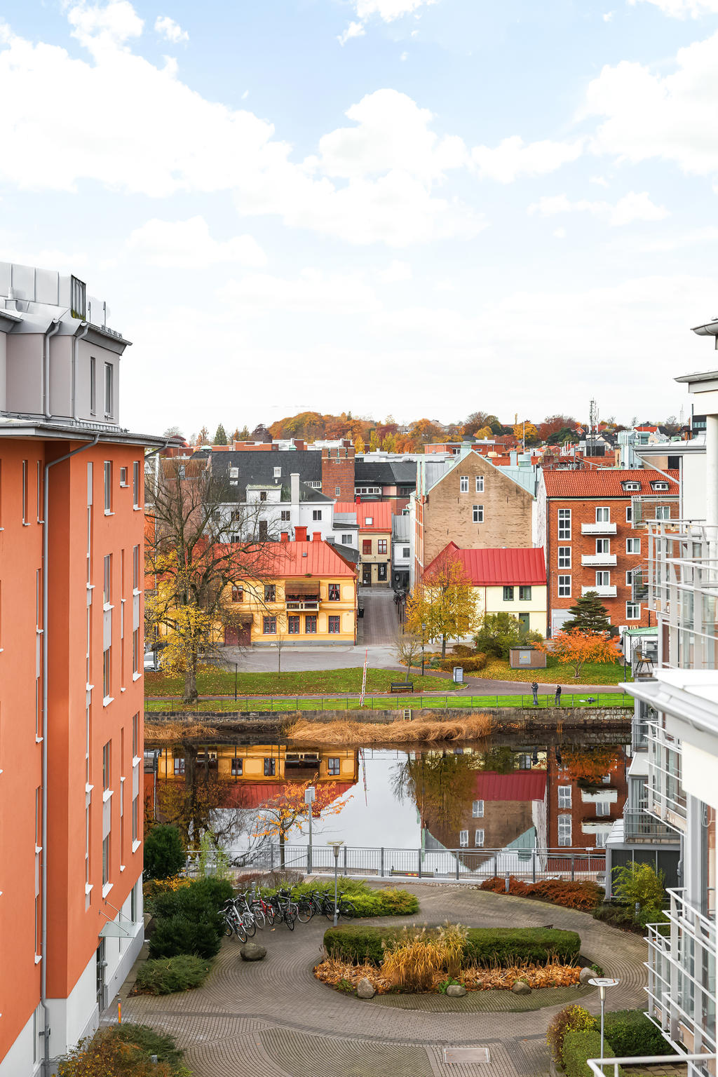 Fin utsikt från uterummet