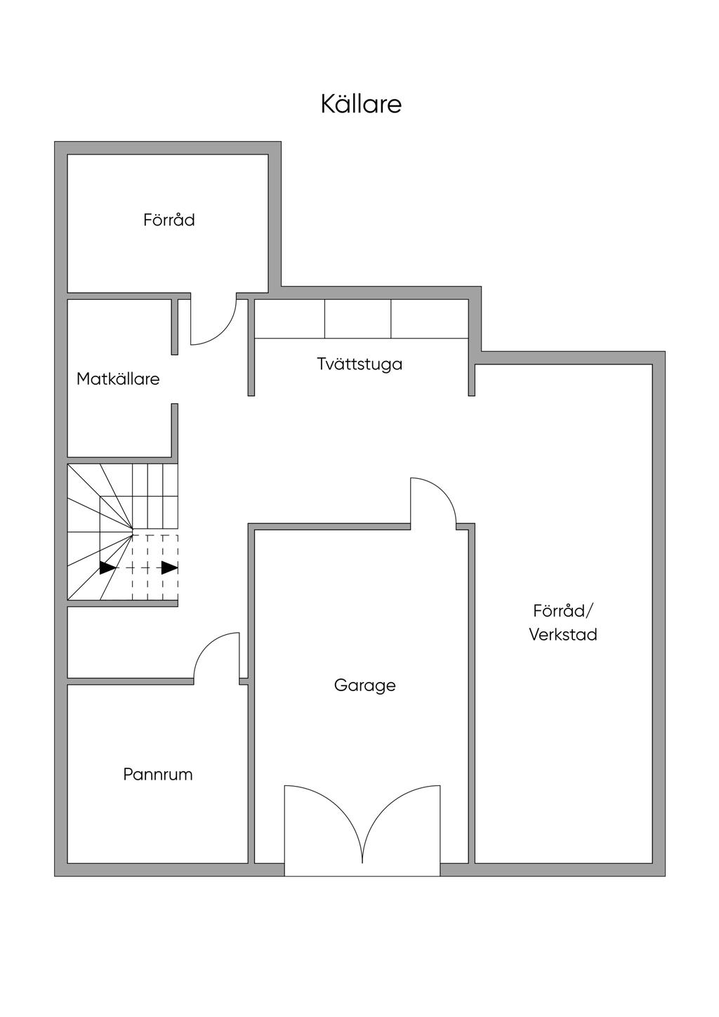 Planritning Källare