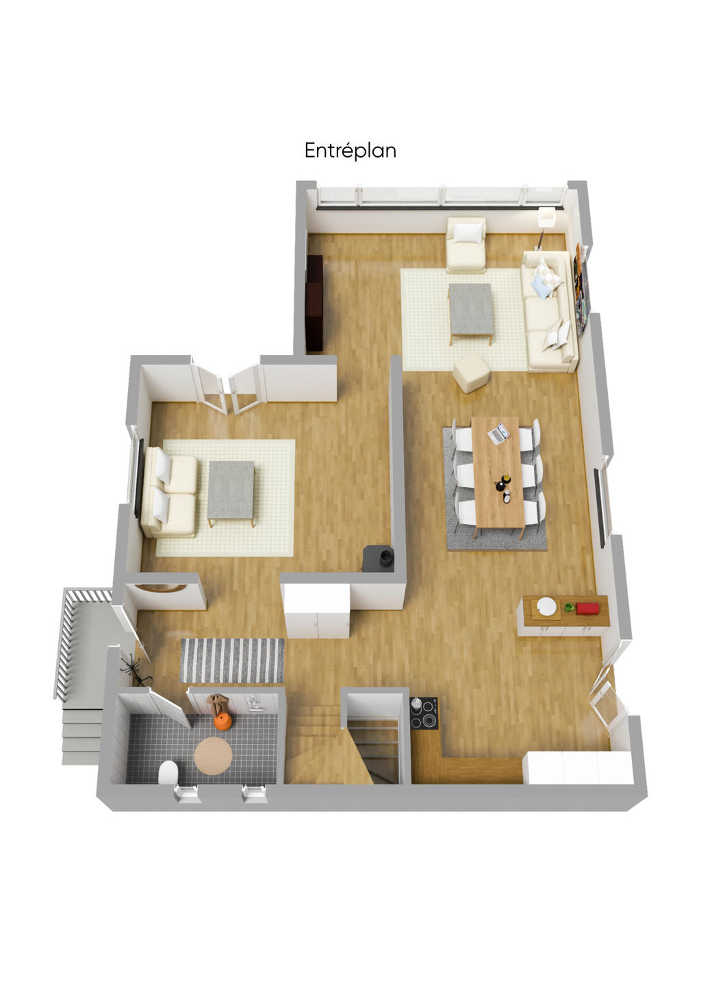 Planritning Entréplan