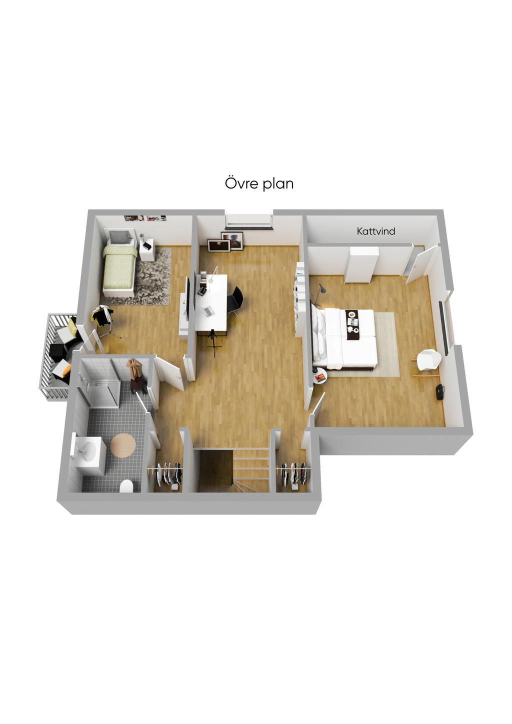 Planritning Övre plan