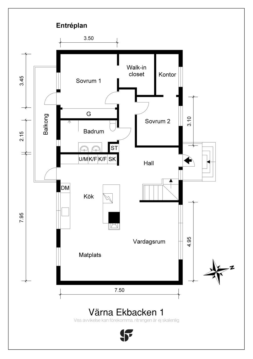 Planritning entréplan