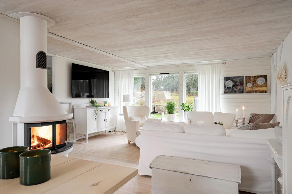 Värmande öppen spis