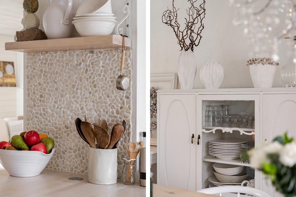 Stensatt detalj vid murstocken