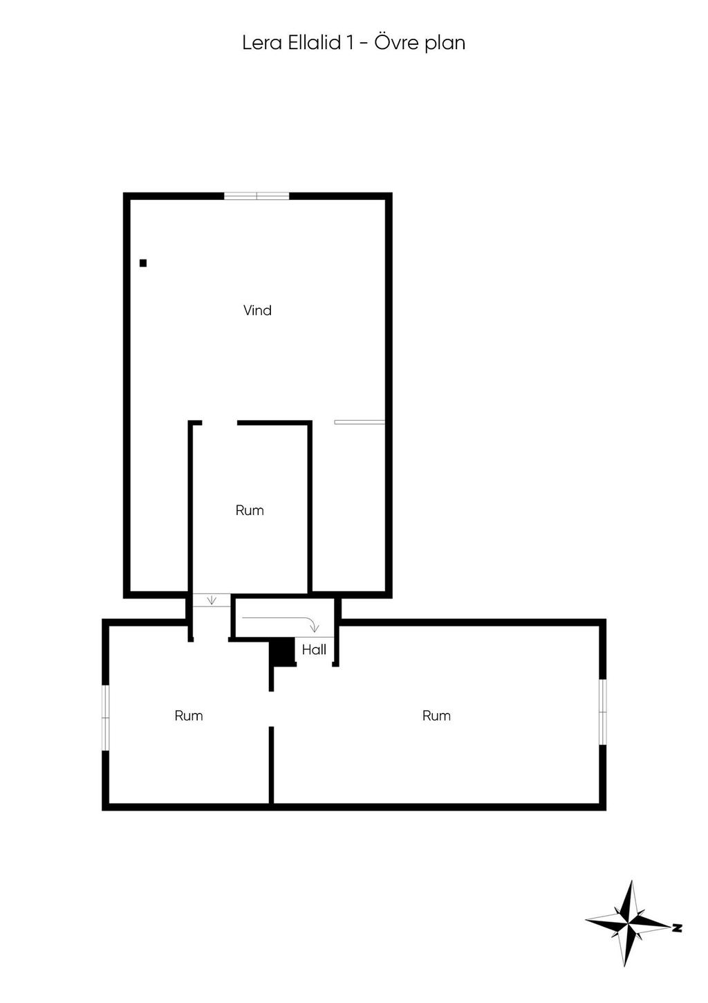 Planritning övervåning 