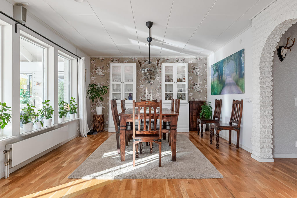 Matplats i vardagsrum