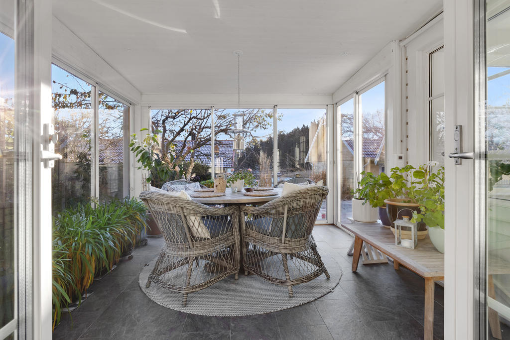 Härligt inglasat uterum med golvvärme 