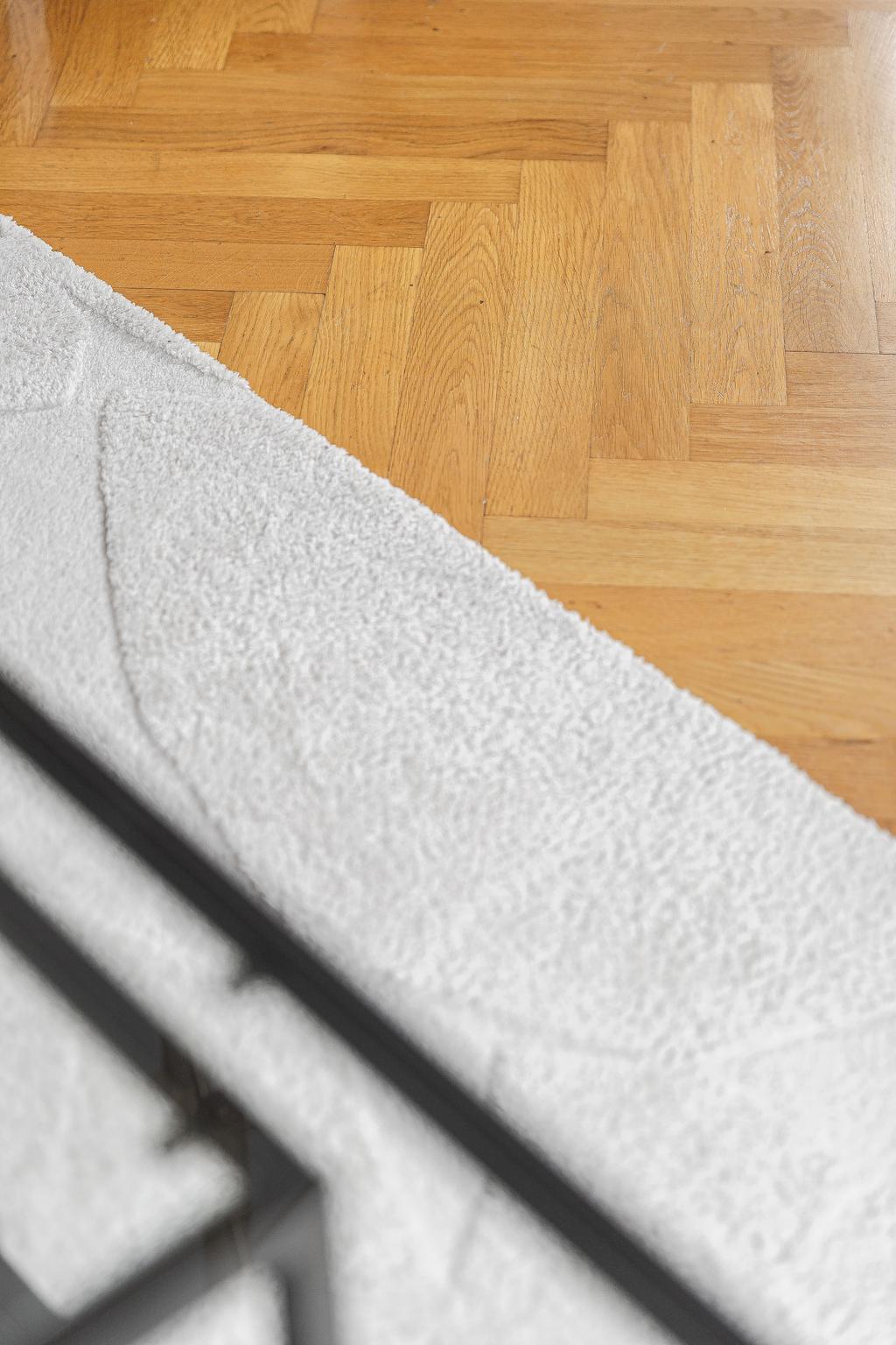 Fint parkettgolv i vardagsrummet