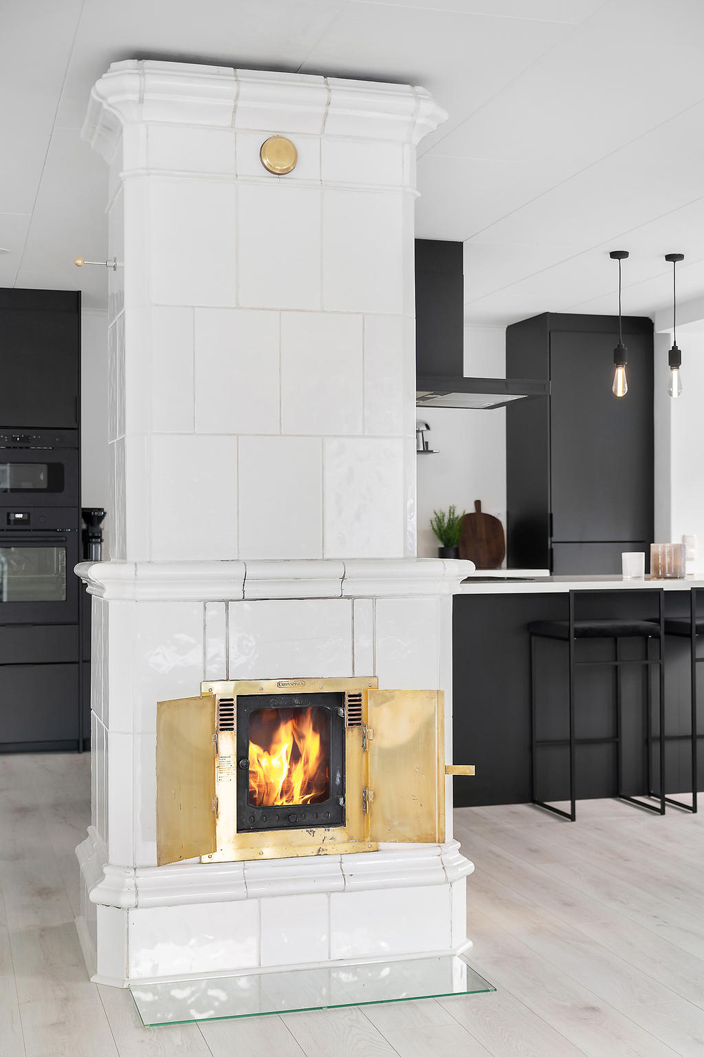 Riktigt fin kakelugn/braskamin