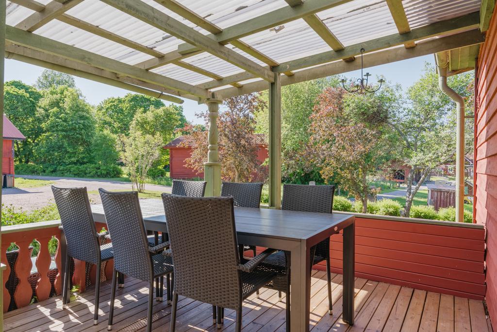 Verandan vid entrén